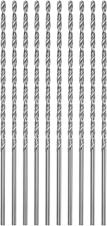 10pcs Extra Long Drill Bits, 2.5mm HSS Drill Bit with High Speed Steel Straight Shank 120mm Length for Metal Woodwork Plastic Aluminum Alloy