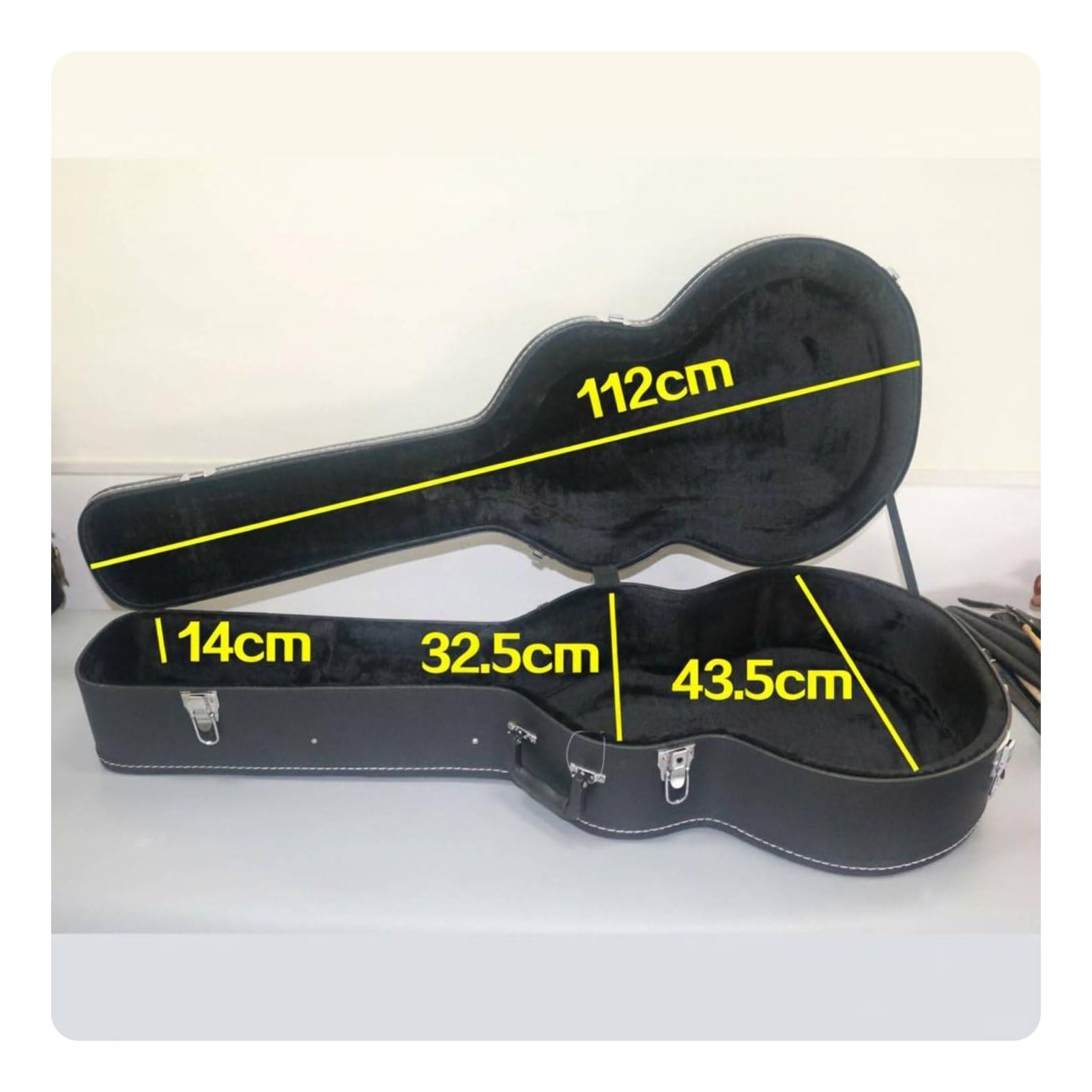 Custodia Rigida Chitarra Acustica Custodia Custodia Protettiva Valigetta Astuccio con Protezione da Urti E Pressioni E Struttura Resistente Facile da