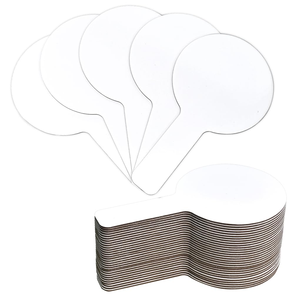 30 Pièces Panneau de Notation Tableau Blanc Effaçable à Sec 23 * 13cm Petit Tableau Blanc de Vote Double Face pour Étudiants, Enseignement, Bureau, Réunions