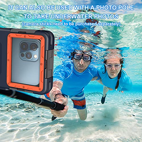 Image of Professional Diving Upgrade Waterproof Protective Case, Outdoor Swimming Snorkeling Surfing Underwater Photo Video Housing for iPhone Galaxy Huawei OnePlus LG Motorola Google Series Smartphones