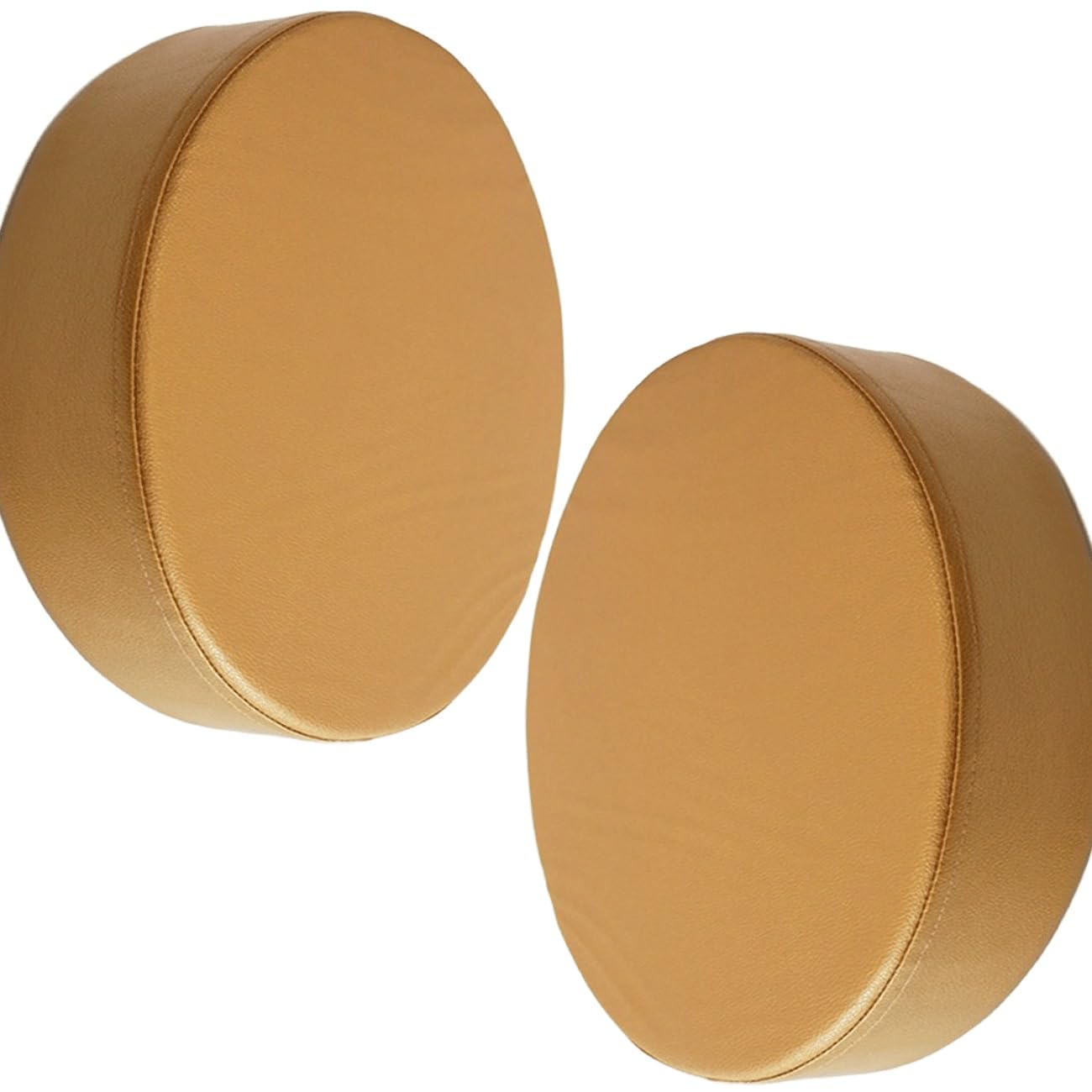 SDNAM Patio Waterproof Chair Seat Pad Comfortable Memory Foam Pad Round Outdoor Slip Chair Seat Cushion Thickened Leather Replacement Pad for Patio Furniture Home Garden(G2,2pcs 45X45X8cm)