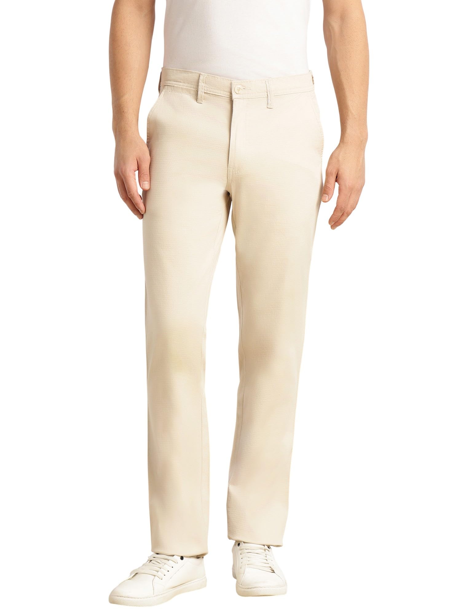 thomas scott Men's | Cricket Club Collection | Regular Fit | Mid-Rise | Solid | Dobby Fabric | Woven | Trouser with Button Closure-picture-39