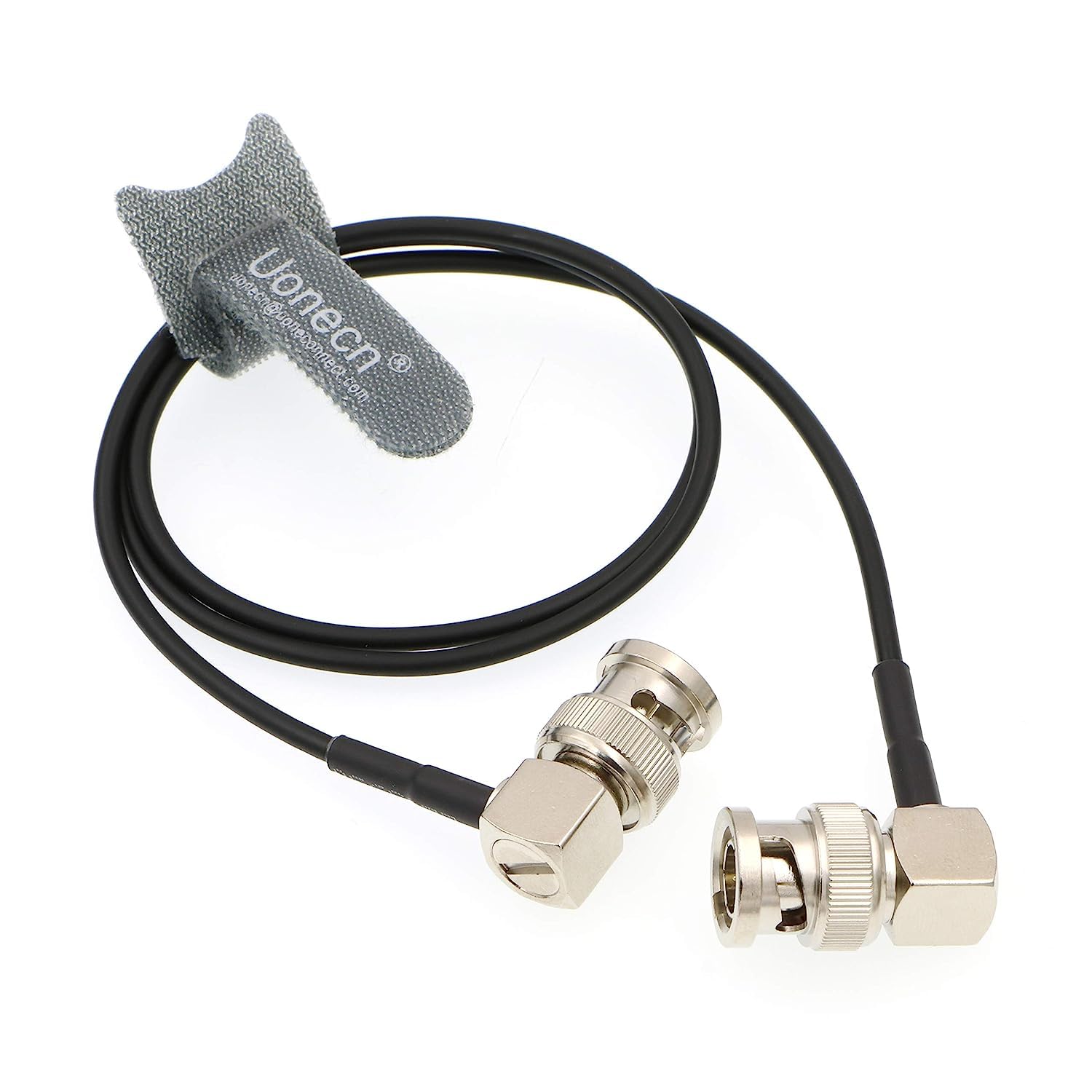 Uonecn Flexible HD SDI Cable RG179 Right Angle BNC Male to Right Angle BNC Male 75ohm for Blackmagic HyperDeck Shuttle BMCC BMPC Hyperdeck Cameras