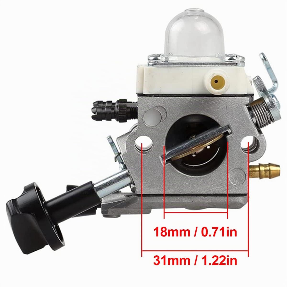 ZAMDOE Carburateur pour Stihl SH56 SH56C SH86 SH86C BG86 BG86CE BG86Z BG86CEZ souffleur remplace C1M-S261B 42411200616 4241 120 0616, avec filtre à air, bougie d'allumage, filtre à carburant