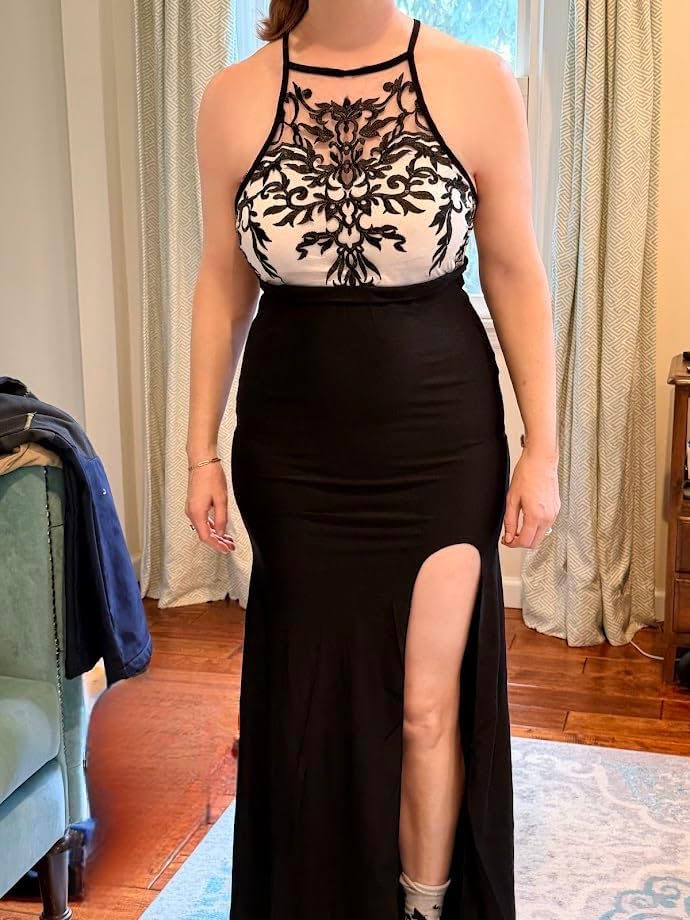 Elegant Evening Dress with Slit Long Halter Gowns for Women 2025 Sequin Formal Dresses Backless Cocktail Prom Dress - Image 6