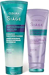 Combo Siàge Hidratação Micelar: Shampoo Antioleosidade 250ml + Condicionador 200ml