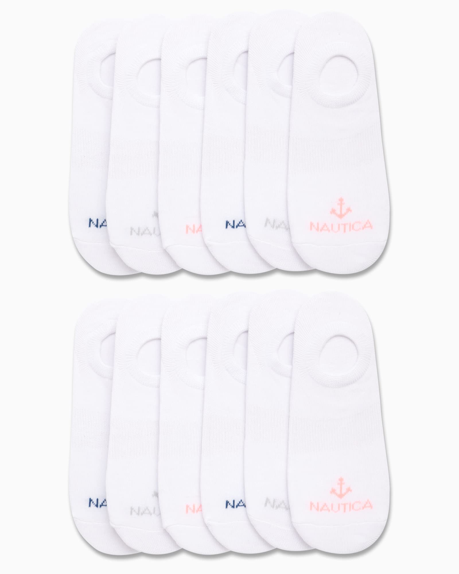 Nautica Skarpety damskie - Low Cut Cuff Liners (12 sztuk)