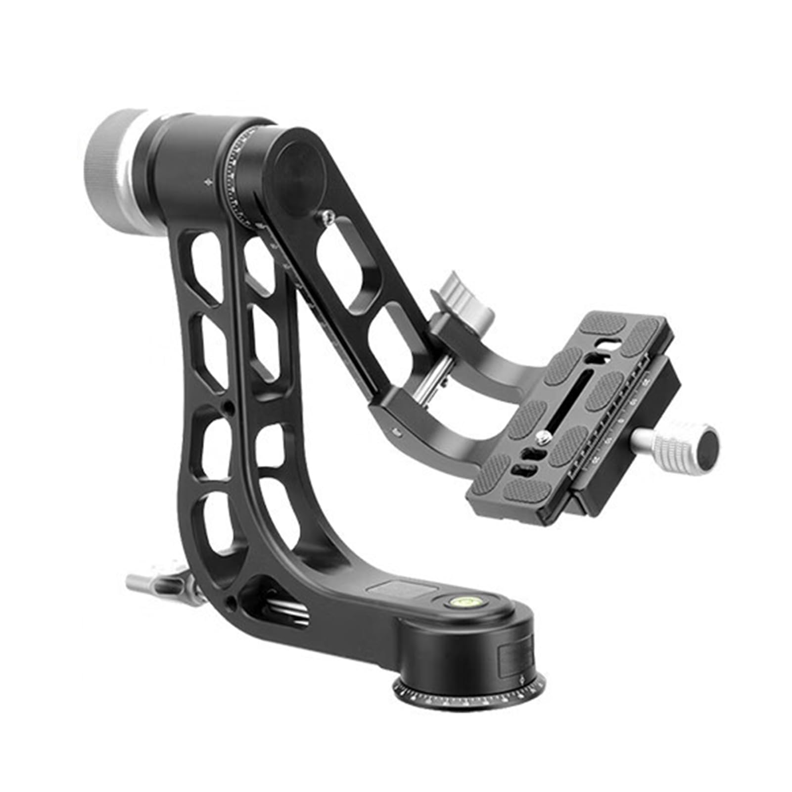 Yctze Testa per Giunto Cardanico Resistente, Testa a Sfera Panoramica a 360 Gradi, per Treppiede con Piastra Arca e Carico Massimo 33 Libbre, Ideale per Fotocamere Mirrorless DSLR e Obiettivo Lungo,
