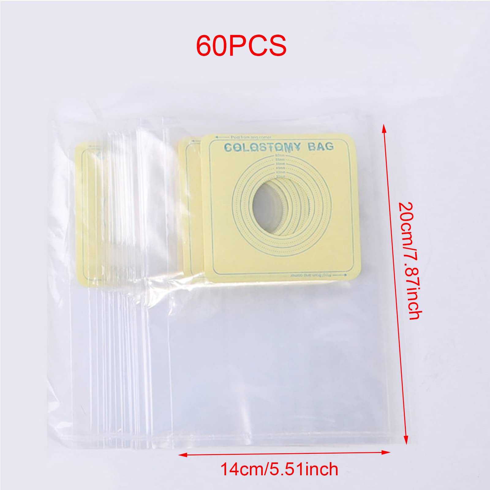 bolsas para estoma, Bolsa de fístula simple, bolsas drenables una pieza for ostomía, cuidado del estoma ileostomía, recortables a medida