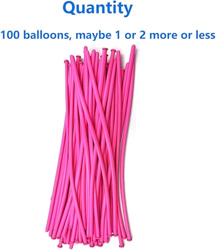 Miniatura 33 de 260 globos blancos largos y delgados, 100 globos largos para globos de animales, incluye lazos para arco