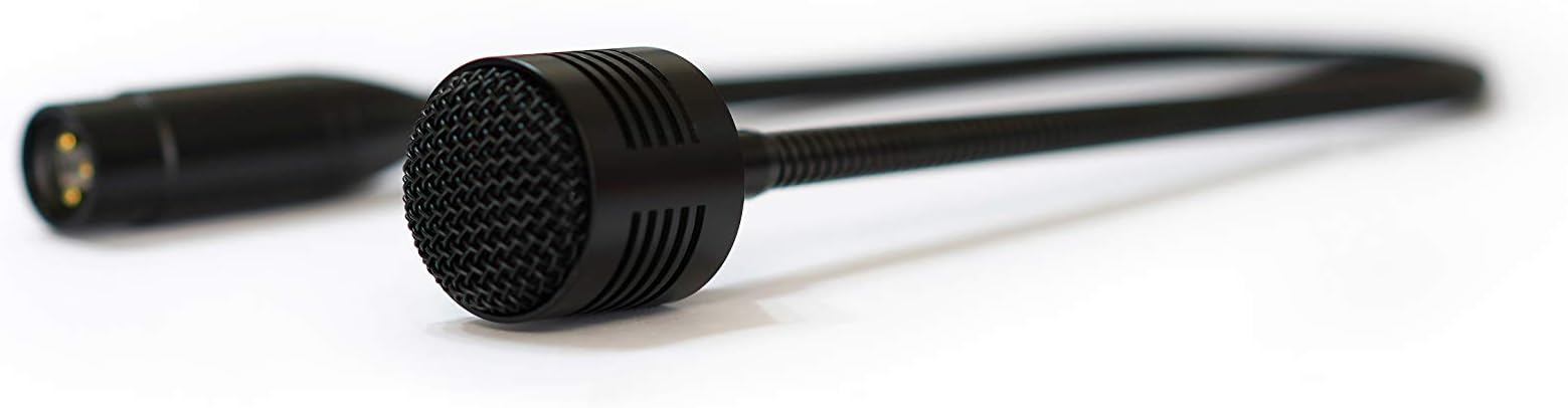 Gooseneck Microphone, 3 Pin XLR-M Talk-Back Recording Mic, 19in Wired, 12V, No Base, Not for Phantom 48V, Preamps/Compressors/British EQs, Dynamic for Behringer Xenyx Q100USB, Midas, Soundcraft
