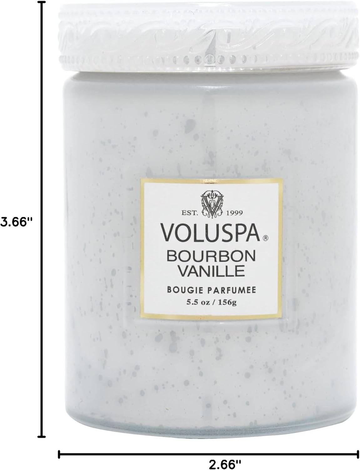 Bourbon Vanille Gold Glass Jar Scented Candle, 5.5 oz