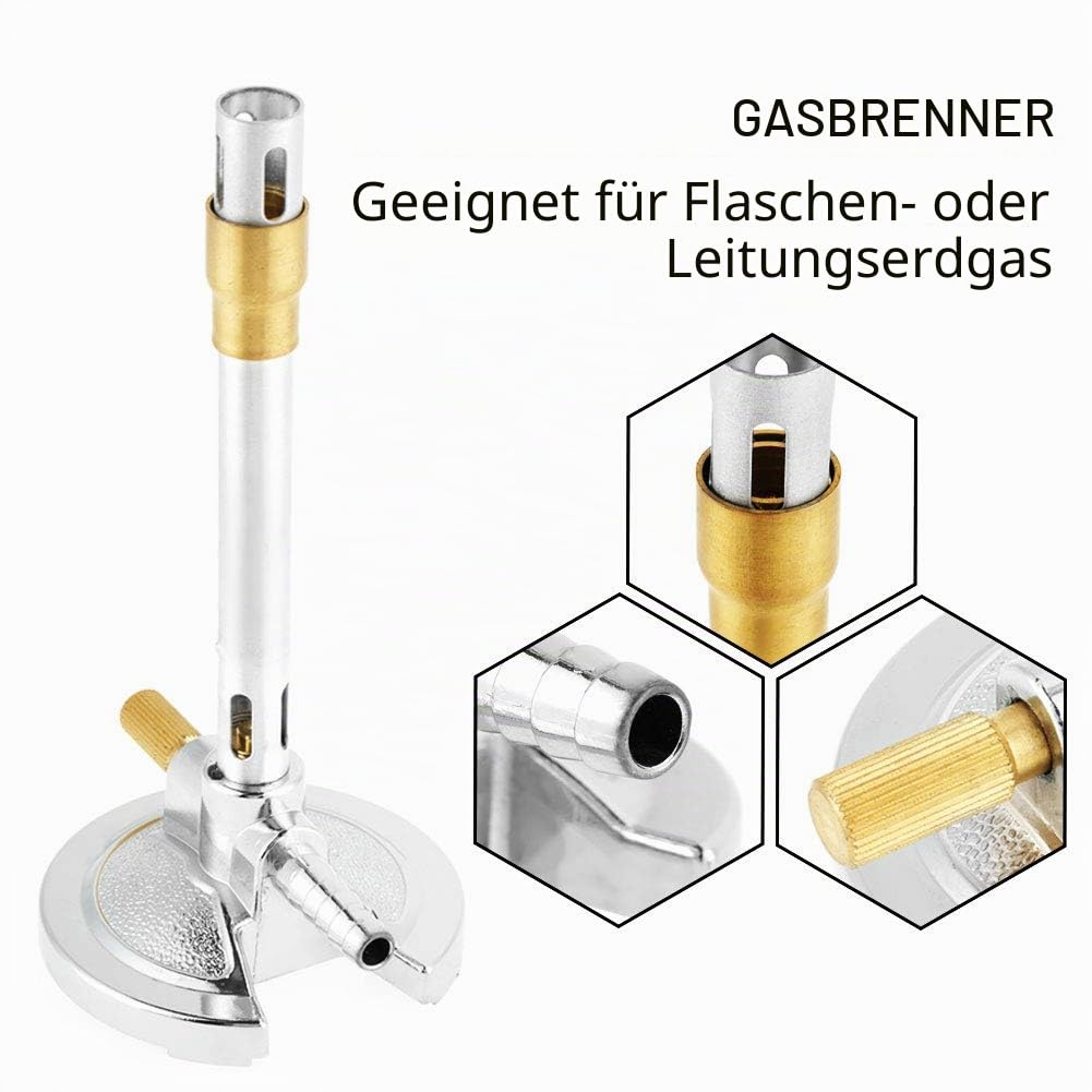 Bunsenbrenner Flüssigpropan Einrohr-Gasleuchte für Laborheizgeräte