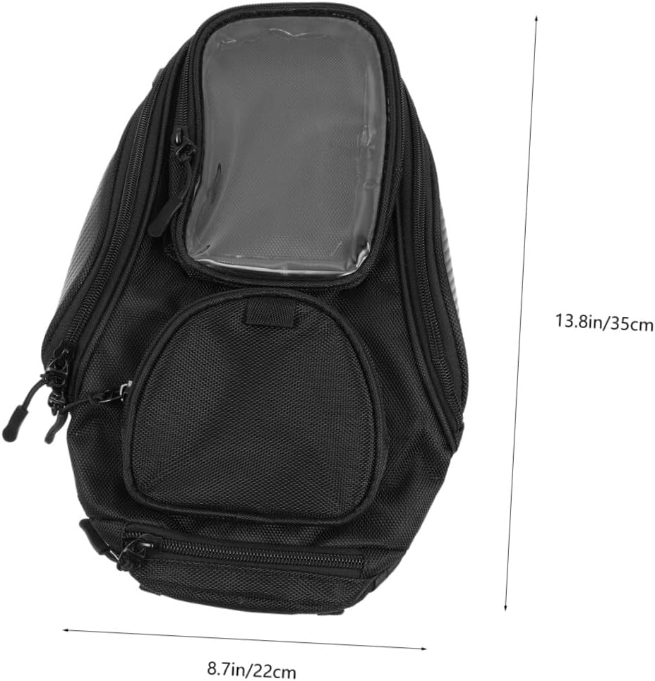 Motorcycle Tank Bag for Motorbike with Magnetic Oxford Cloth Black
