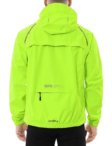 BALEAF Men's Rain Jacket Waterproof Windbreaker Running Cycling Golf Hiking