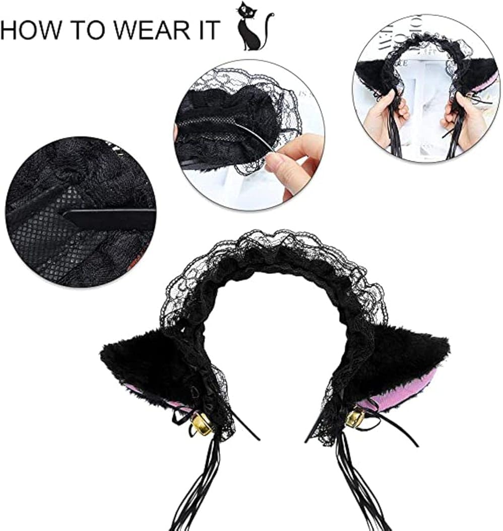 Cosplay Cat Ears & Tail Set - Image 4