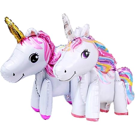 Amazon Onehorse 2体セット ユニコーン バルーン 自立 足つき 羽根 風船 おもちゃ ゆめかわいい パーティー 装飾 飾り付け レインボー ピンク 風船 バルーン おもちゃ
