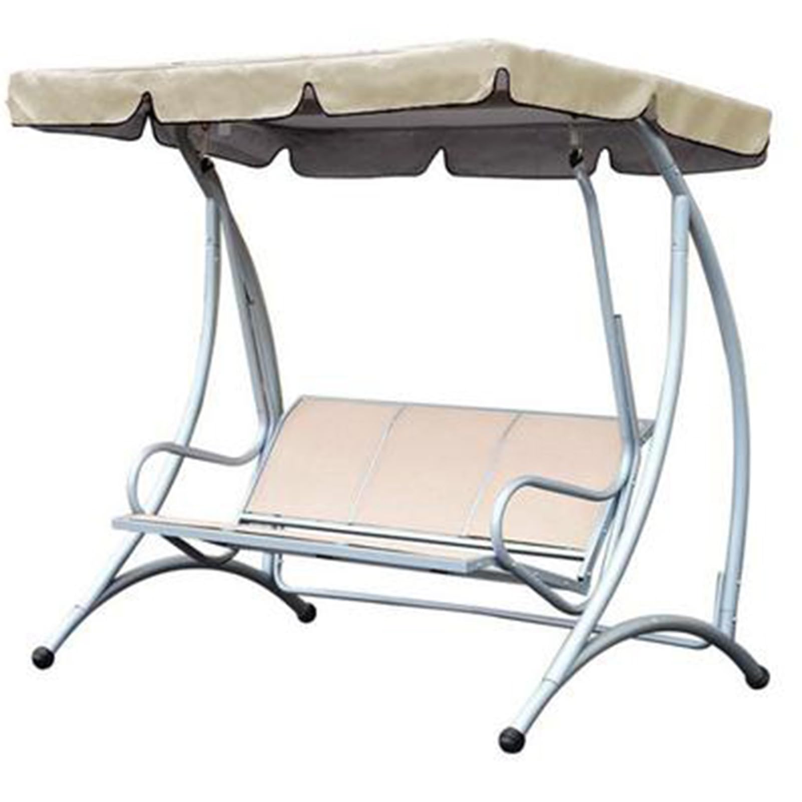 Tettuccio di Ricambio per Dondolo da Giardino 2 Posti 3 Posti 195x125x15cm, Copertura di Ricambio Altalena da Patio Impermeabile Anti-UV Parasole Tettuccio per Dondolo per Esterno