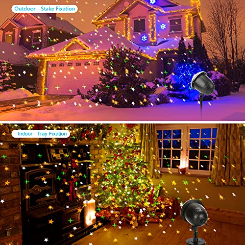 Star Projector, Elec3 Christmas Projector Light Outdoor, Holiday Light Projector With Remote Control And 5 Modes Waterproof Indoor Outdoor Landscape Lights For Bedroom Xmas Holiday Night Party Decor #TOP4