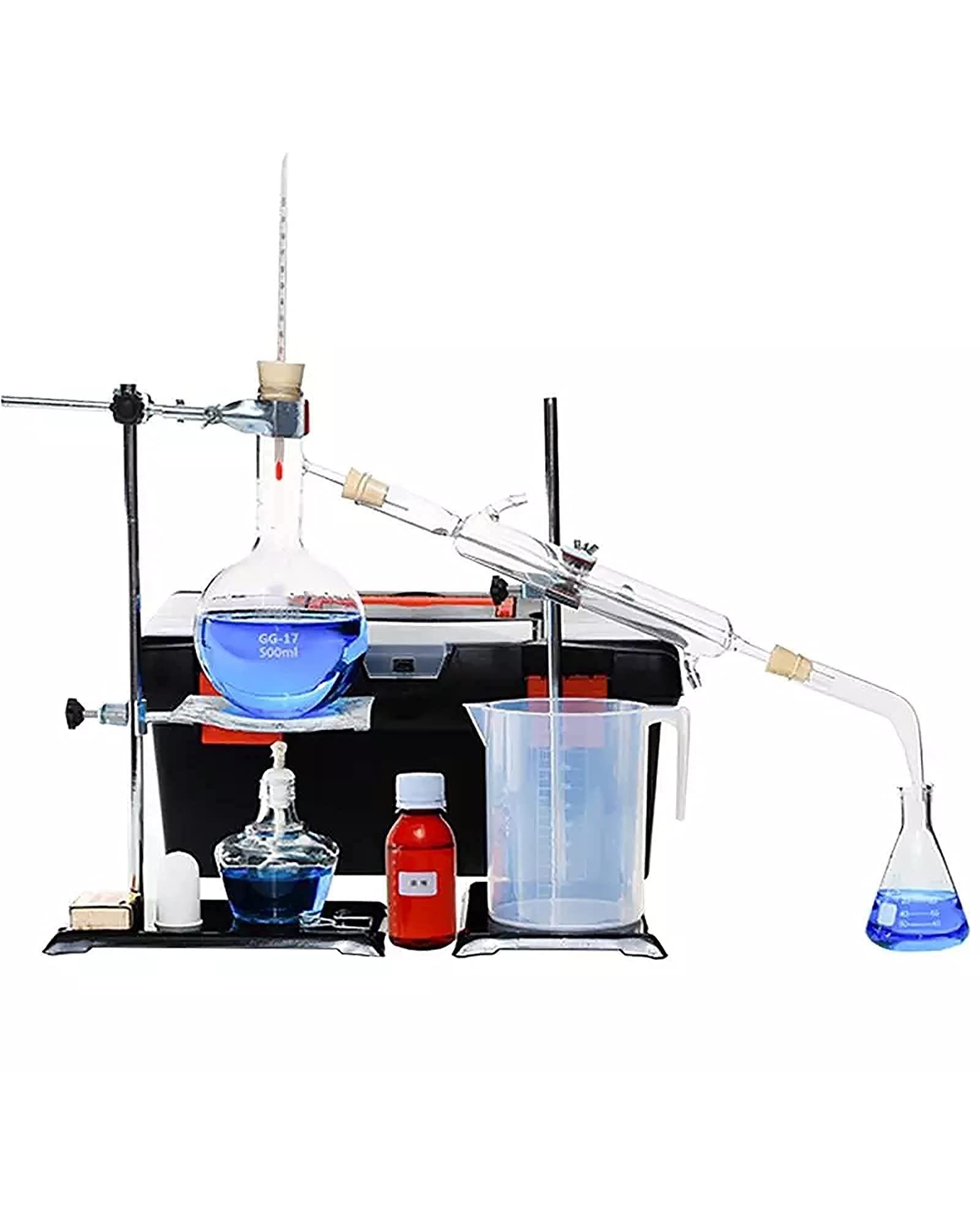 Kit Distillazione Laboratorio 500ML Fayelong - Vetro Borosilicato Per Oli Essenziali