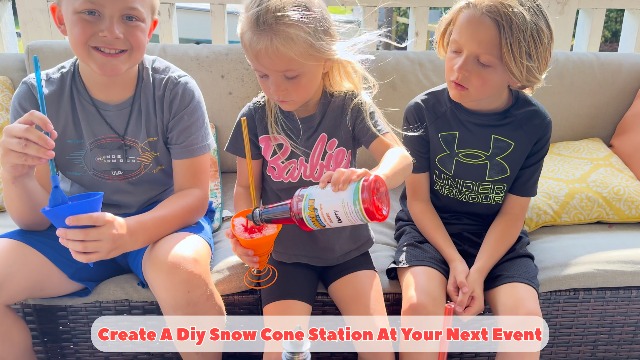 Reusable Silicone Snow Cone Cup Set - 8 Pack With Spoon Straws & Metal Holders, 7oz