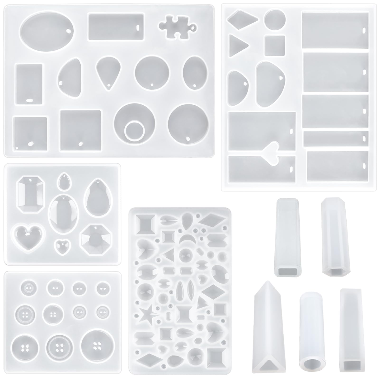 Small Leaf Shape Silicone Molds For Resin Jewelry Making - DIY Earring, Pendant Craft Molds, Food Safe Silicone - View #5