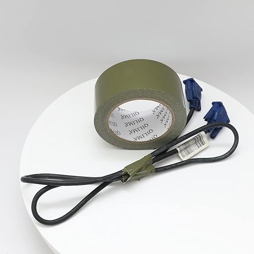 Miniatura 5 de QILIMA Cinta adhesiva de tela, tela impermeable para conductos, cinta adhesiva de grado profesional para fotógrafos, reparaciones, bricolaje,