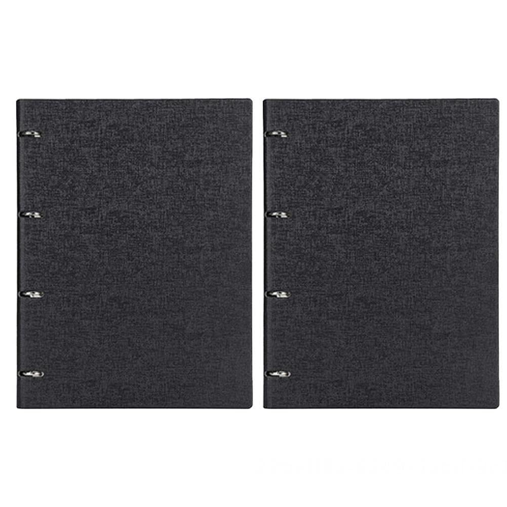 2 quaderni formato A5, copertina in pelle, notebook con 6 raccoglitori in metallo, 100 fogli, quaderno per riunioni di scuola e ufficio, quaderno ad anelli A5, taccuino in poliuretano