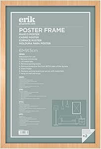 Cornice Per Poster 61x91,5 Cm In Legno Faggio - Per Maglie E Foto - Foto 9