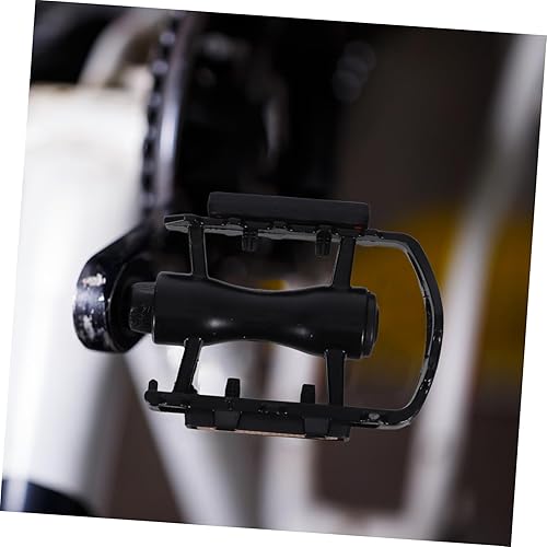 Miniatura 5 de Kisangel 1 par de tacos negros MTB Pedales Bling Accesorios Ciclismo Pedales de Bicicleta de Montaña Pedal Reposapiés Pedal de Plataforma Pedal