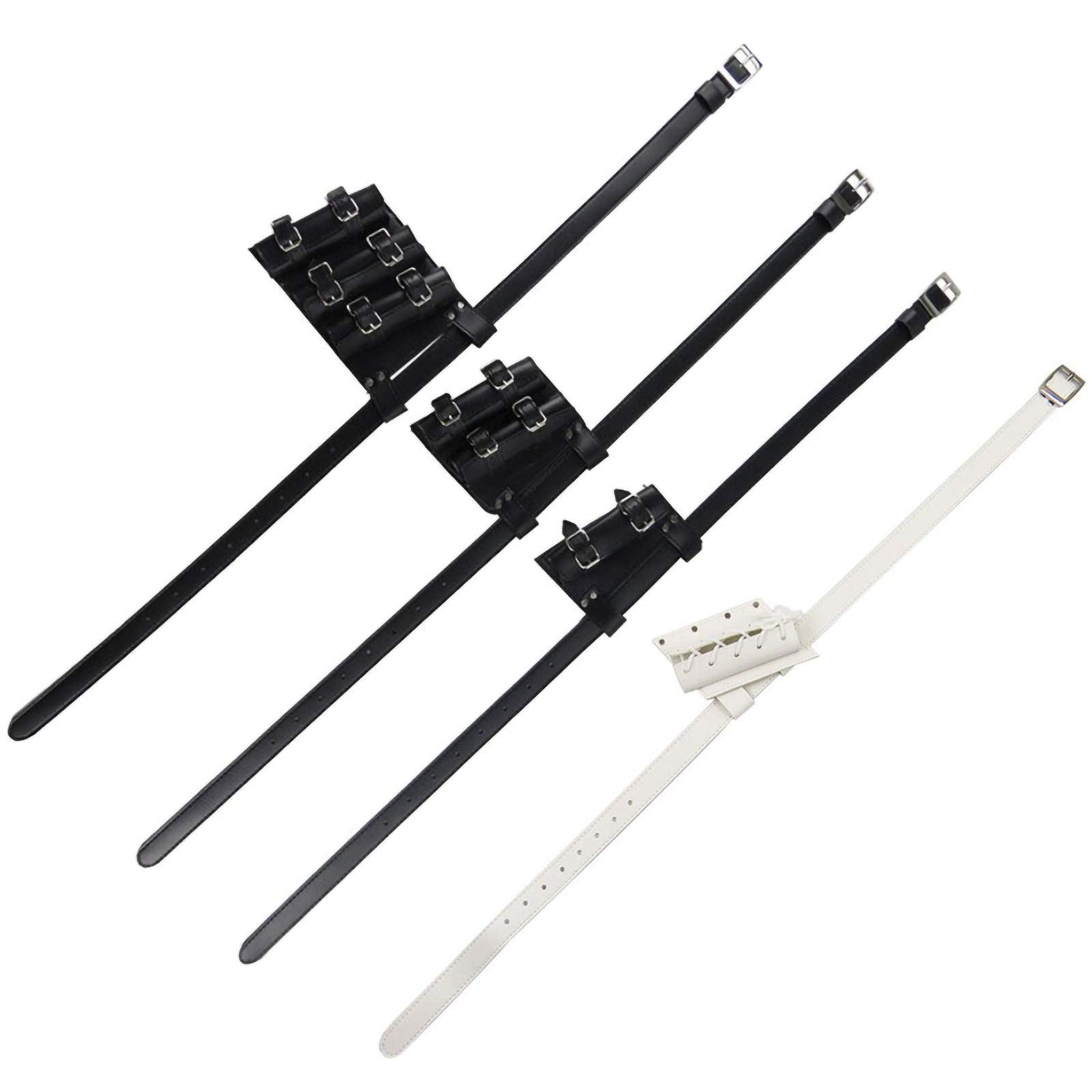 Amazon.co.jp: 帯刀ベルト 黒白 2本用 3本用 刀 剣 ホルダー 剣帯 PU製