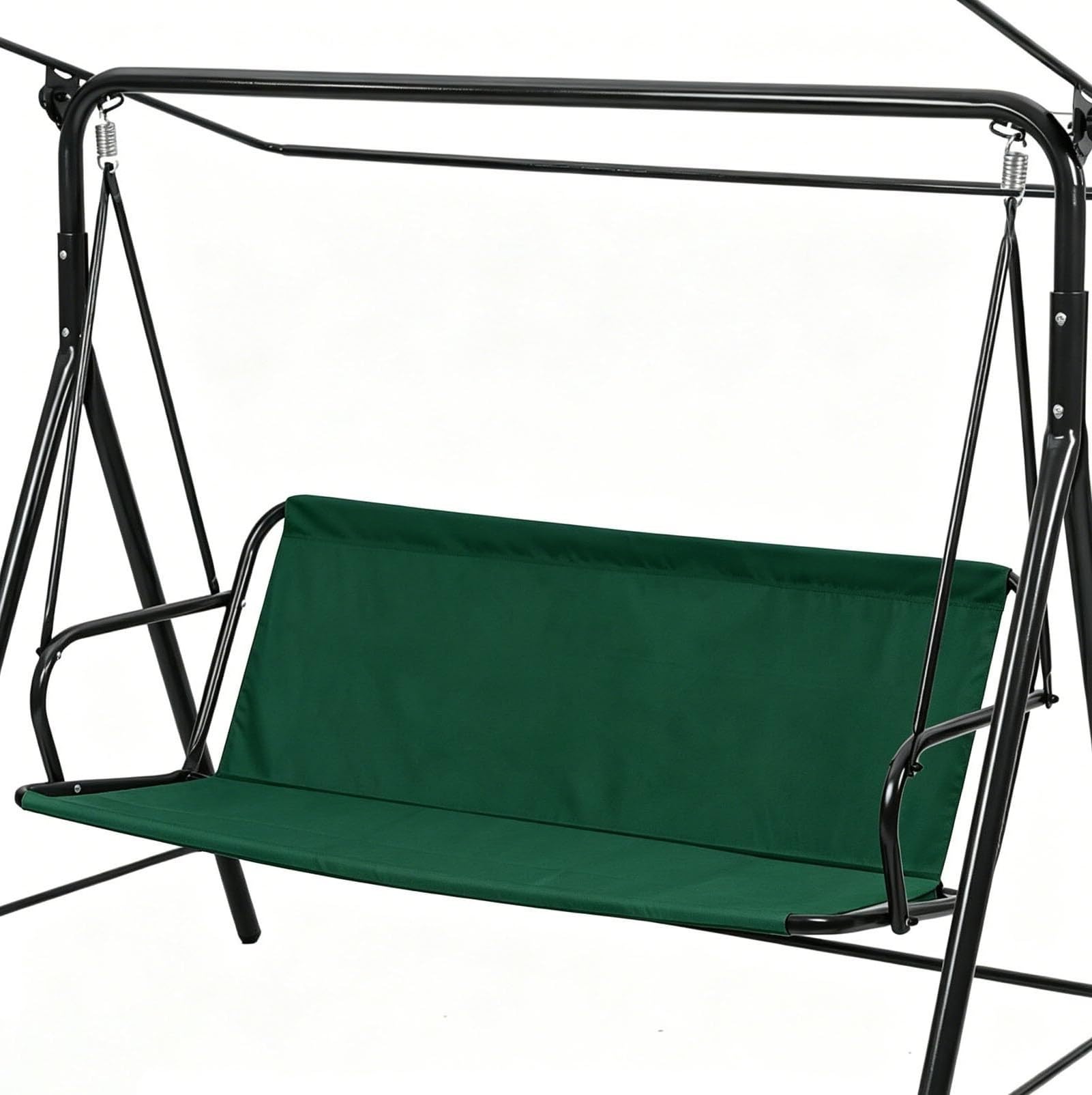 WFXXZL Swing Seat Cover Replacement, 600D Thickened Oxford Cloth Outdoor Swing Cushion Covers for 2/3 Seater Patio porch Garden Bench Swings(Dark green,47.2 * 18.5 * 18.5in)