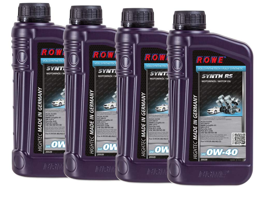 ROWE HIGHTEC SYNTH RS SAE 0W-40, 4 Liter (4x1L), 20020