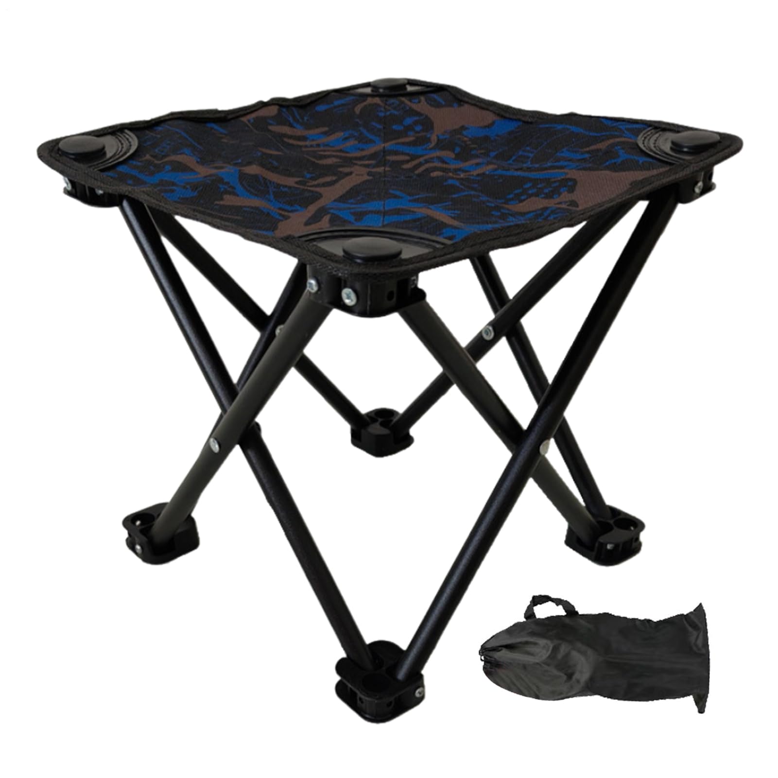 Tabouret pliable léger d'extérieur avec sac de transport pour plage et sac à dos