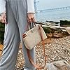 FJZFXKZL Strandtasche Stroh, Frauen Umhängetaschen Sommer Strand Strohbeutel Mode Handtasche und Geldbörsen Große Kapazität Reise Taschen Tasche Gewebte Crossbody Bag #3
