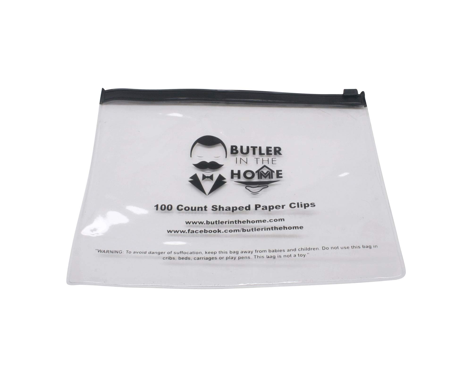 Butler in the Home Dog Dachshund Shaped Paper Clips Great for Paper Clip Collectors or Dog and Pet Lovers (Brown 100 Count Refill Bag (No Tin))