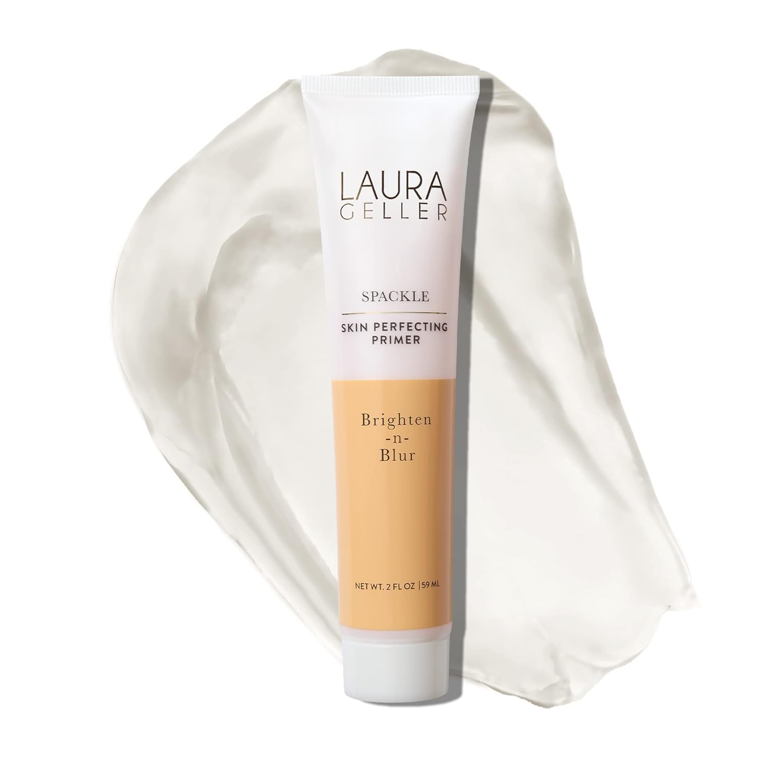 LAURA GELLER NEW YORK Spackle Primer – Brighten-n-Blur – Super-Size 2 Fl Oz – Mattifying Makeup Primer for Mature Skin LAURA GELLER NEW YORK Spackle Primer – Brighten-n-Blur – Super-Size 2 Fl Oz – Mattifying Makeup Primer for Mature Skin