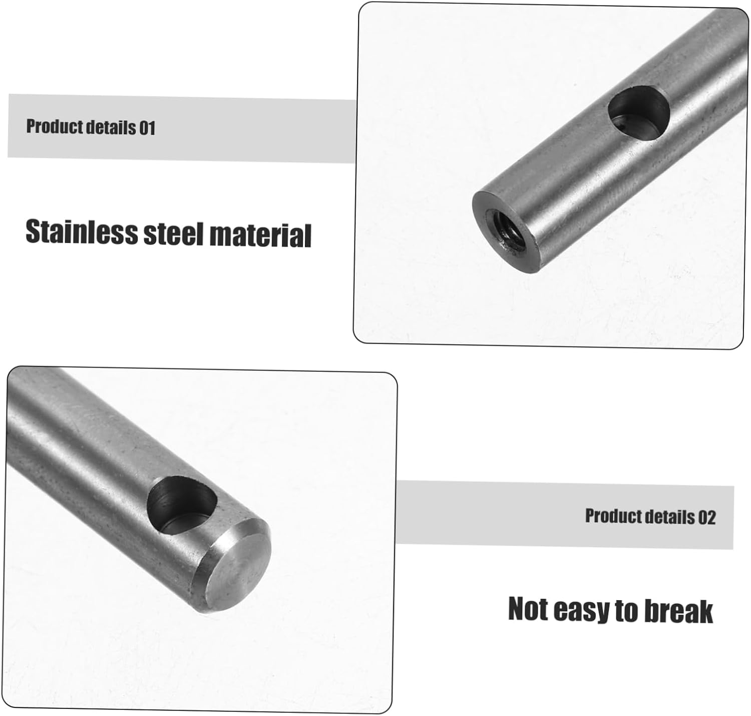 2pcs Stainless Steel Cabinet Posts for RV Sturdy Guardrail Connector Dual Layer Design Easy Installation for Furniture Accessories Suitable for RV Cabinets