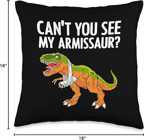 Miniatura 4 de Broken Arm Gift Get Well Soon Accessories & Stuff Divertido brazo roto para hombres, niños, lesión en la muñeca, dinosaurio, 16 x 16 pulgadas,