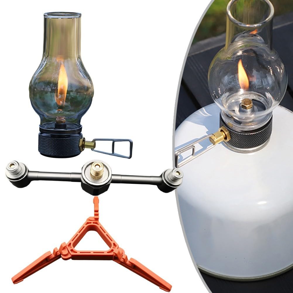 Besttoolifes Lampada da campeggio e gas, lanterna a gas portatile, lampada squisita