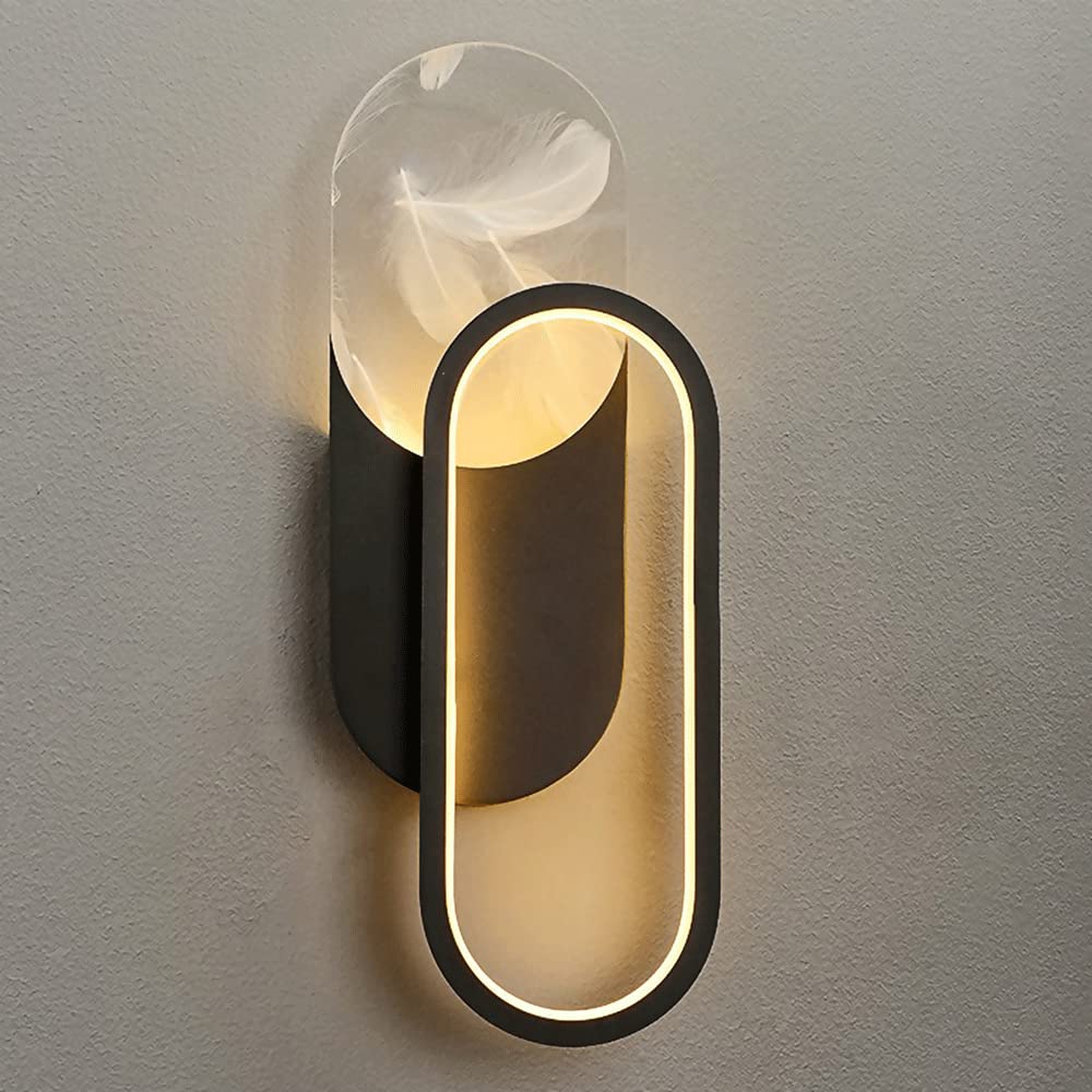 Lampe murale LED pour couloir et chevet, luminaire doré moderne pour une ambiance de café