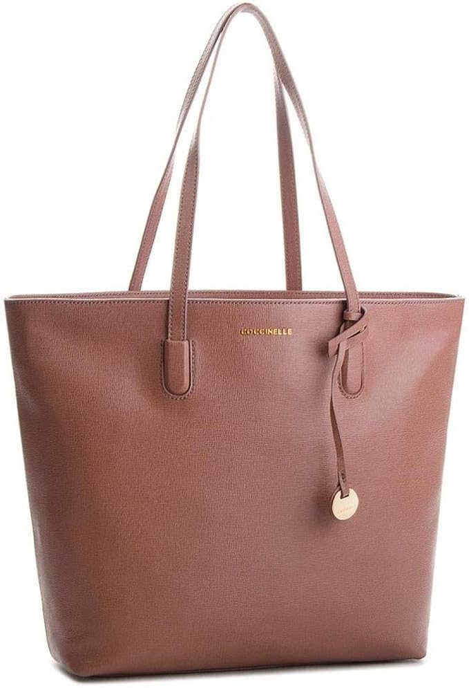 Coccinelle Clementine borsa shopping in pelle saffiano - Dark Pivoine :  Amazon.it: Scarpe e borse