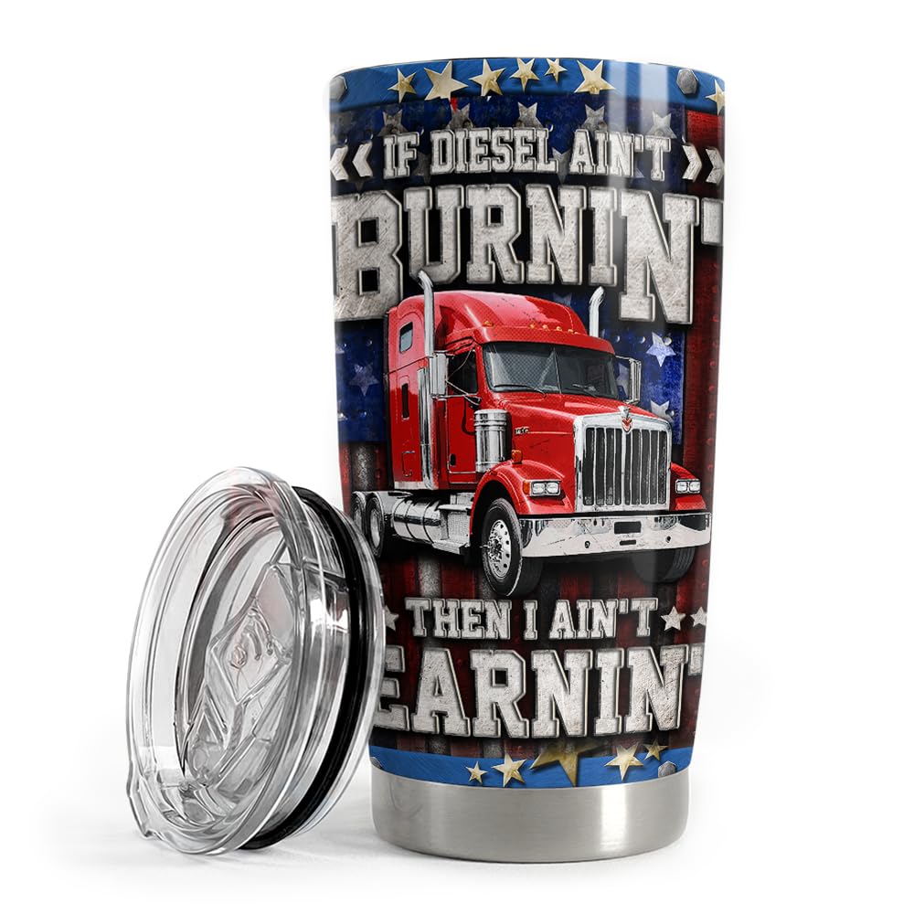 SANDJEST Trucker Tumbler 20oz
