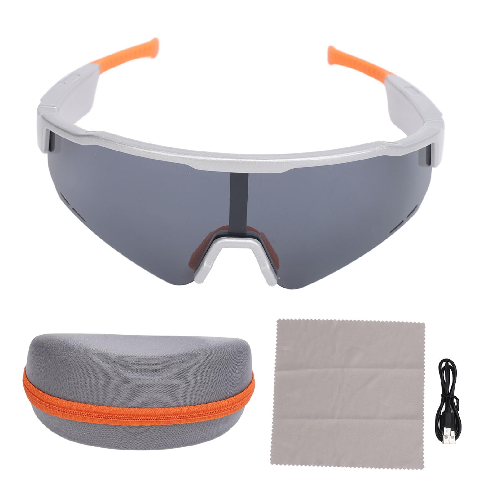 Asixxsix Lunettes Intelligentes avec 230 Heures de Veille, Microphone à Réduction de Bruit, UV400, Lunettes Audio Bluetooth Intelligentes Confortables pour Hommes et Femmes