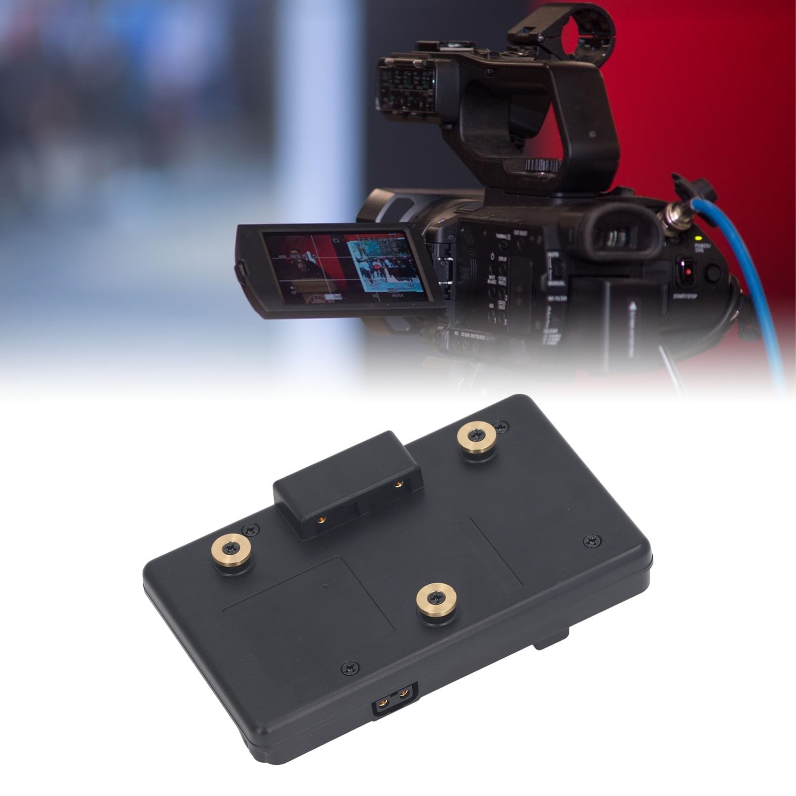 Adaptador convertidor de Placa de Montaje de batería V Mount para cámara Anton, Ideal para Alimentar múltiples Dispositivos en fotografía y videografía Profesional,