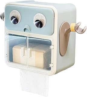 Tissue Holder, Wall Dispenser, Storage Organizer, Dustproof Suction Mount, Space Saving Design, 11.02x5.51x8.86 inches, for PP Material, Kitchen, Hotel, Bathroom, Toilet, Home Use