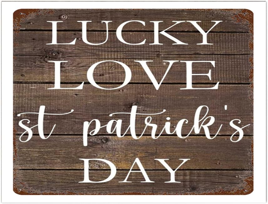 Lucky, Love, St. Patrick's Day Best Way To Carve Into Schild, Verlobungsschild, Aluminium, blanko, Schilder für Schilder, solider klassischer Film für Glückwünsche, 30,5 x 40,6 cm