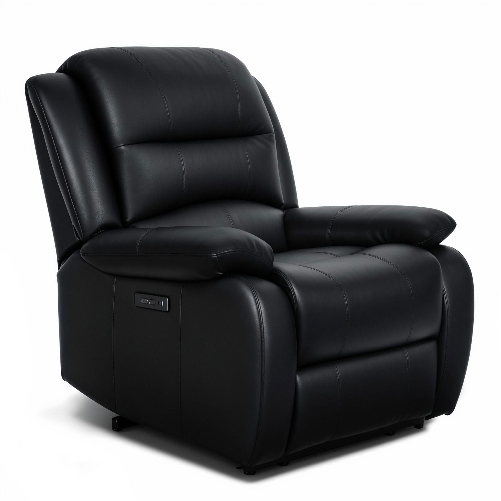 HealthRelife Massagesessel mit Massagekopf Elektrisch Relaxsessel Fernsehsessel mit Rückenmassage (Klopfen und Kneten) schwarz
