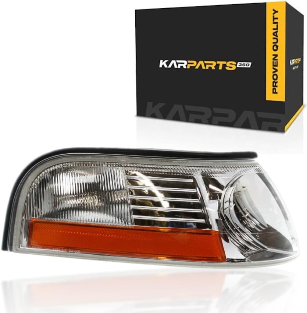 CarLights360 For Mercury Grand Marquis Parking/Side Marker Light Assembly Unit 2003-2005 Passenger Side | w/Marker Lamp | 3W3Z-13200-AA | FO2521171