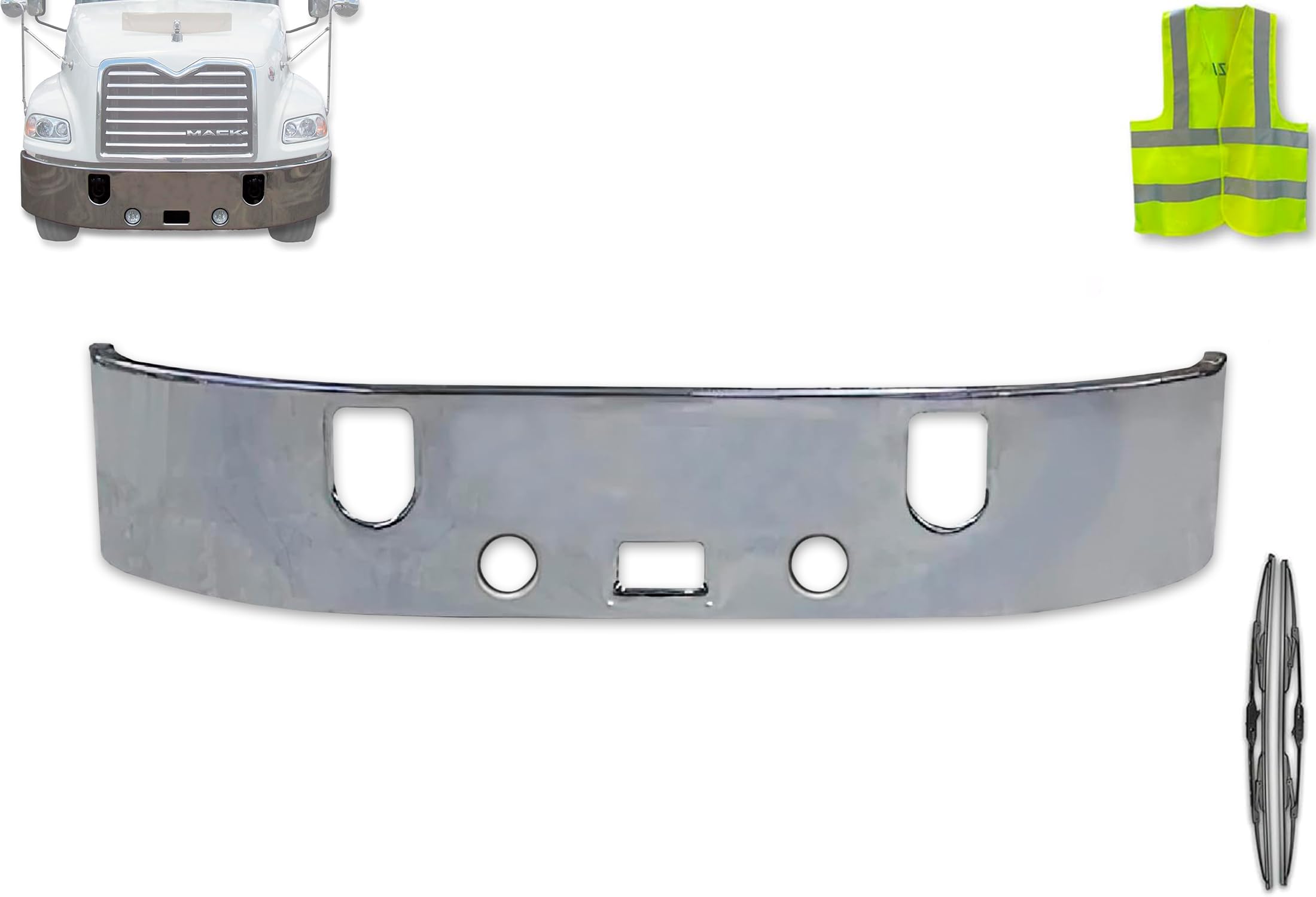 Amazon.com: KOZAK 17” Chrome Bumper for Mack Vision CX 2002+